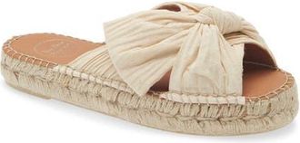 Toni Pons Elina Espadrille Slide Sandal in Cream at Nordstrom, Size 7-7.5Us