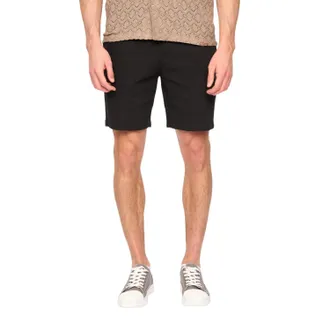 Duck and Cover Heren Everett Chino Shorts (Zwart)
