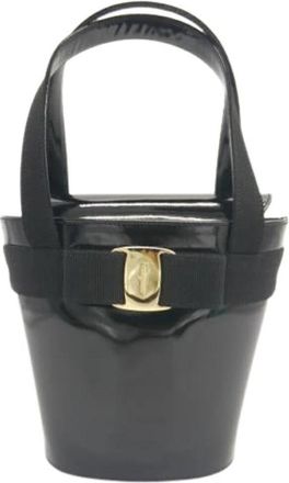 Ferragamo Pre-owned Bucket Bag - Dames - Vintage Tas - Zwart - ONE Size - Leer - Vintage