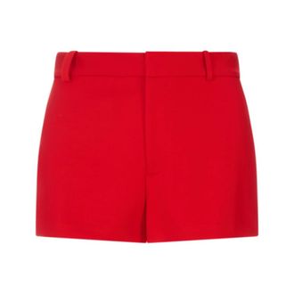 Alice & Olivia Conry Clean Short - female - Alice + Olivia - Short Shorts - Red - 2XS - Shorts