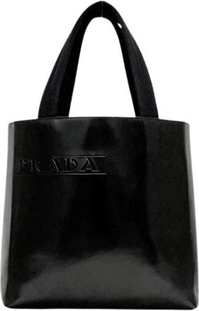 Prada Pre-owned Vintage Tote Bag - Dames - Vintage Shopper - Zwart - ONE Size - Leer - Vintage
