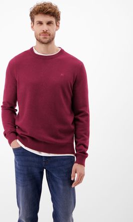 Lerros Strickpullover LERROS, Herren, Gr. XXL, schwarz, Strick, Obermaterial: 88% Schurwolle, 12% Kaschmir, unifarben, regular fit normal, Rundhals, Rippb&uuml;nd