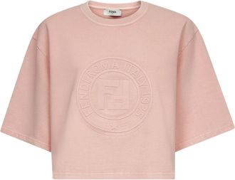 Fendi Mujer, Camisetas, Rosa, Talla: S