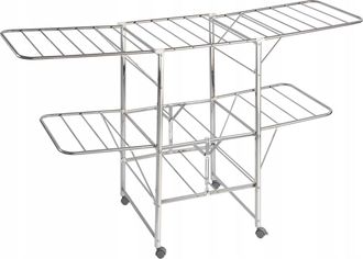 WENKO Maximex Tendedero Wenko Acero Inoxidable 2 Niveles Plegable