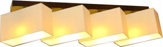 OEM L&aacute;mpara De Techo De Madera Milano B4dl Color Crema