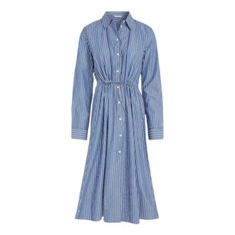 Tommy Hilfiger Overhemdjurk - Dames - Shirt Kleedjes - Veelkleurig - S - Katoen - Kleedjes