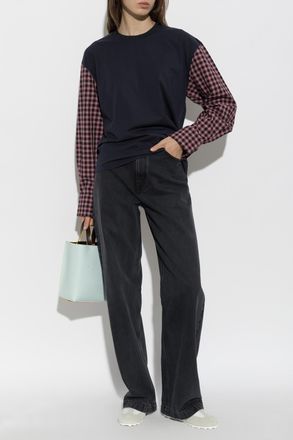 Marni Long Sleeve T-shirt, Womens, Black