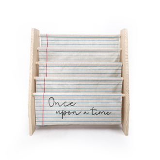 Really Nice Things Librer&iacute;a contrachapado de pino y textil, estampado Onceupon