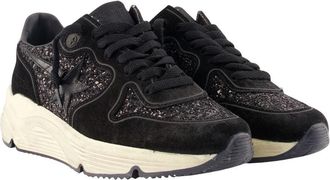 Golden Goose Womens Running Sneakers - Golden Goose Deluxe Brand Leather Black Calfskin Shoes