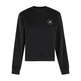 adidas Adidas by Stella McCartney, Long Sleeve Training Tops, female, Black, Size: XS Regular Sweatshirt