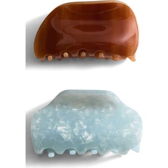 Mango Assorted 2-Pack Claw Clips in Sky Blue at Nordstrom