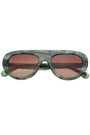 Freyrs Eyewear Jetsetter Aviator Sunglasses in Emerald at Nordstrom