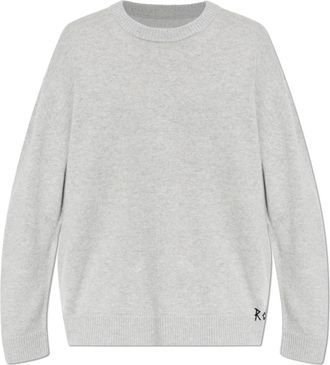 Zadig&Voltaire Swonny Sweater - Heren - Ronde hals truien - Grijs - L - Wol - Truien & Vesten