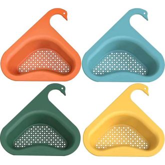 OEM Colador De Fregadero, Escurridor De Platos Con Forma De Cisne, Estante De Desag&uuml;e Triangular Para Fregadero, Estante, Estante De Desag&uuml;e De Cocina, Al