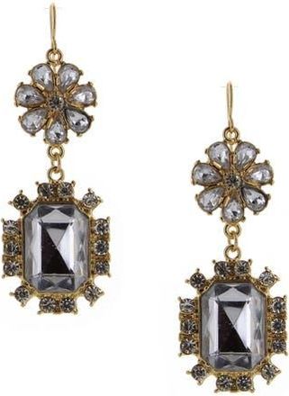 Olivia Welles Layla Crystal Drop Earrings in Gold at Nordstrom Rack