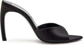 Victoria Beckham Harlow 100 Pointed Satin Mules - Black - 41 (IT41 / UK8)