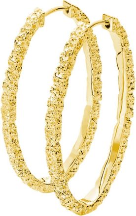 Lucy Quartermaine Hula Large Hoop Earring in Gold Vermeil at Nordstrom