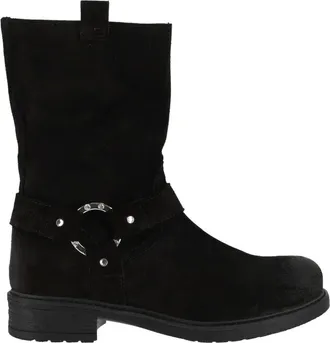 Ermanno Scervino Schoenen, Dames, Zwart, 37 EU, Leer, Biker Gioiello