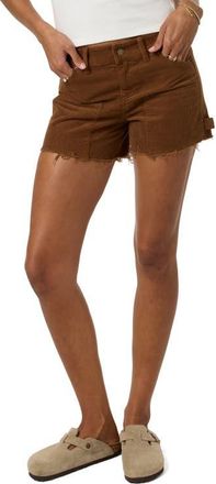O'Neill OG Harlyn Fray Denim Shorts in Toffee at Nordstrom, Size 26