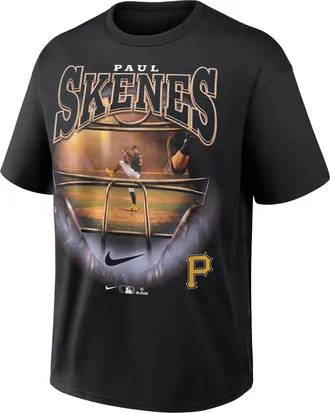 Nike Paul Skenes Pittsburgh Pirates Nike Mens MLB T-Shirt in Black | 04T600APT9-1J9