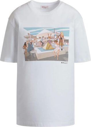 Bally x Leo Mas graphic-print T-shirt - White
