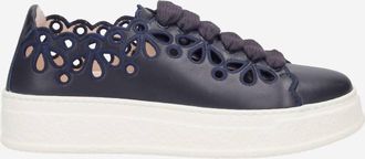 AGL Womens Floral Sneaker In Night Milk Navy