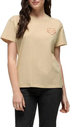 Prana Everyday Open Heart Organic Cotton T-Shirt in Stone at Nordstrom, Size X-Large