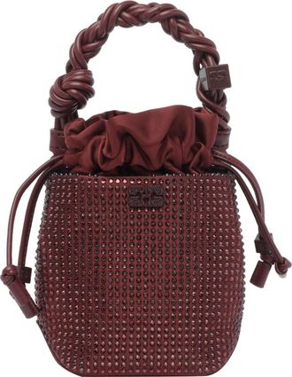 Ganni Mini Strass Bou Bucket Pouch