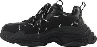 Balenciaga Triple S Sneaker Allover Logo - Black 536737W2FA11090