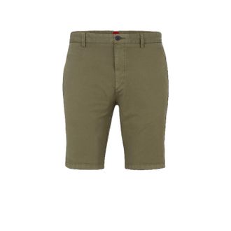 HUGO BOSS Hugo Mens David222sd Solid Chino Shorts in Open Green - Size 30 (Waist)