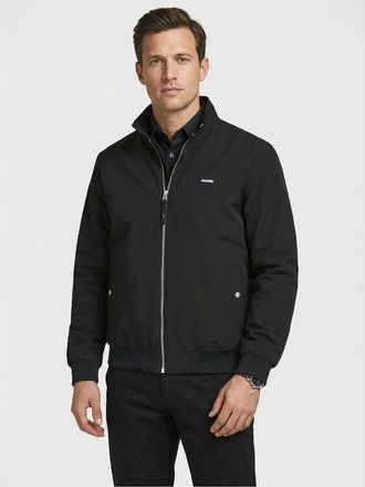 Jack & Jones Outdoorjacke JACK & JONES JPRBLUALVES HARRINGTON JKT, Herren, Gr. XXL, schwarz beauty, Web, Obermaterial: 90% Polyester, 10% Elasthan, unifarben, regu