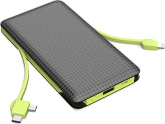 Trade Shop Trade Shop - Powerbank 10000mah Q-a134 2 Cavi Connettori Micro Usb Lightning Type-c Caricatore