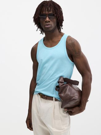 Le 31 Mens 100% organic cotton Tank Top Standard fit