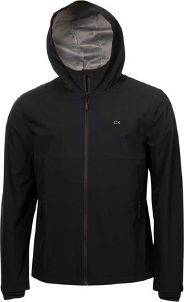 Calvin Klein Softshelljas met lange mouwen voor heren, normale pasvorm (Zwart)