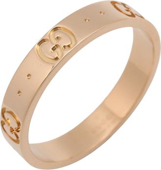 Gucci Gold Pink Gold (18K) Band Ring (Pre-Owned)