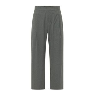 A Paper Kid Pantalones de Lana Fresca - Trousers - Hombre - Gris - XL