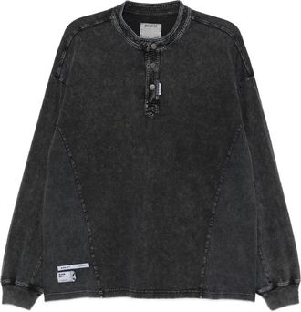 Musium Div. T-shirt con applicazione logo - Grigio