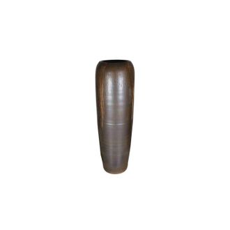 Schubiger M&ouml;bel Vase Ivana, Keramik, Sepia