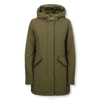 Woolrich Jassen, Dames, Groen, XS, Katoen, Arctic Parka