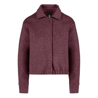 Bomboogie Chaqueta de Lana con Efecto Alpaca - Jackets - Mujer - Rojo - M