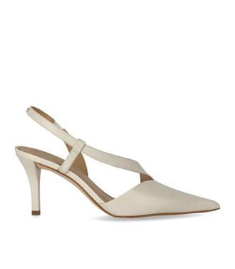 Michael Kors Jaida Cream Slingback Pumps