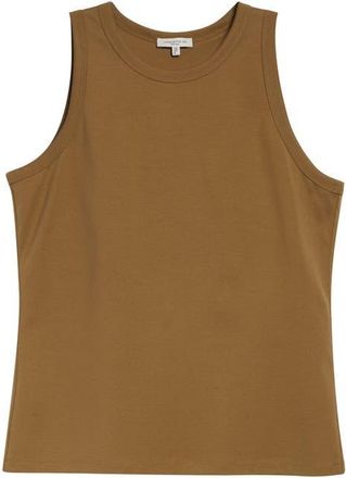 Lafayette 148 New York Racerback Tank in Khaki Green at Nordstrom, Size X-Large