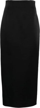 Khaite Loxley Midi Rok - Dames - Midirokken - Zwart - 2XS - Rokken