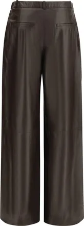 Arma Womens Leather Trousers Coffee Bean