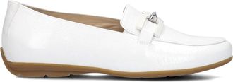 Hassia Schoenen, Dames, Wit, 41 EU, Leer, Witte Slip-Ons Pescara Stijl