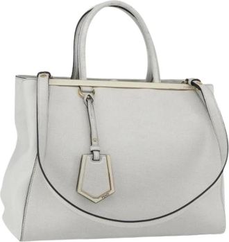 Fendi Pre-owned Handbags, female, White, Size: ONE SIZE Pre-owned Leather Handbag