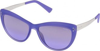 Police Womens S1970M556WKX 55 Sunglasses - Blue - One Size