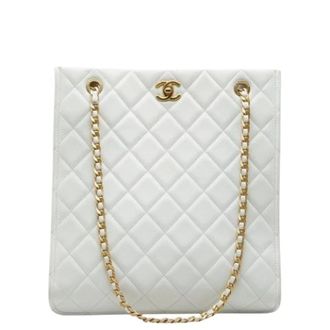 Chanel Bolso tote de hombro Vintage Pre-owned - Pre-owned - Mujer - Blanco - ONE SIZE