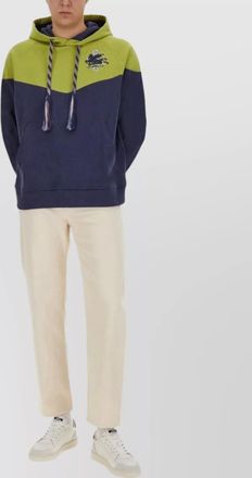 Etro cotton regular-fit logo hoodie