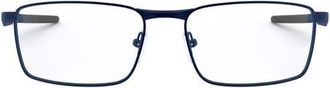 Oakley Fuller 55mm Rectangular Optical Glasses in Black at Nordstrom